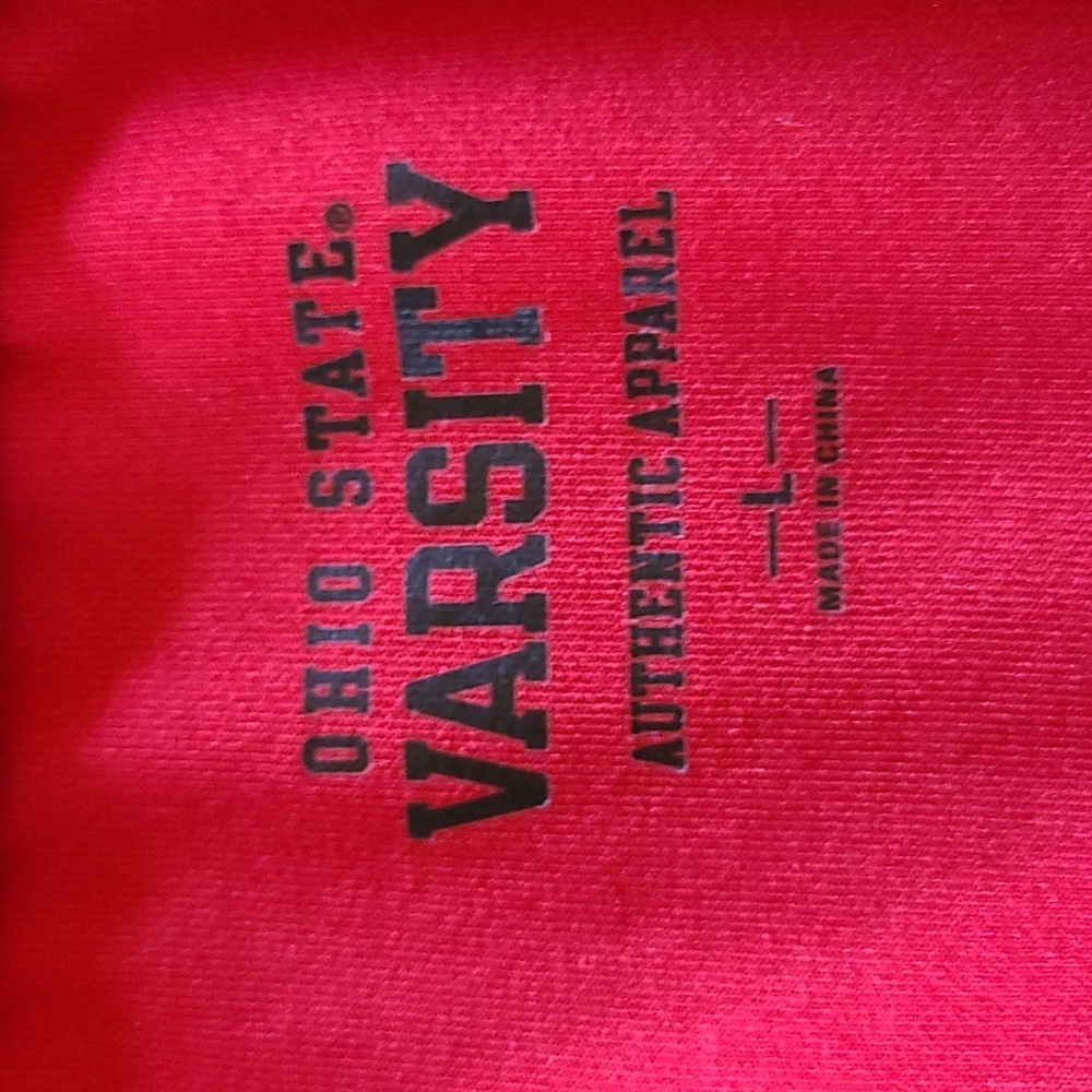 Ohio State Buckeyes Red Half Zip Jacket, Large, Excellent Condition - Picture 6 of 8